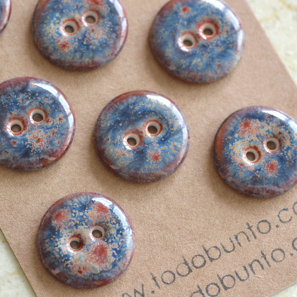 17/18mm porcelain buttons fireworks