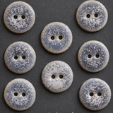 8 pcs. 17-18mm  ceramic buttons purple sugar