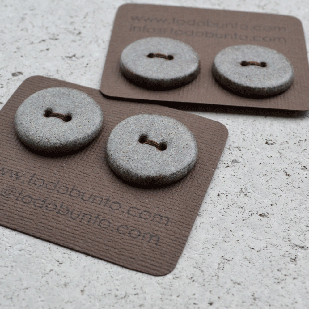 7x23mm ceramic buttons grey basalt