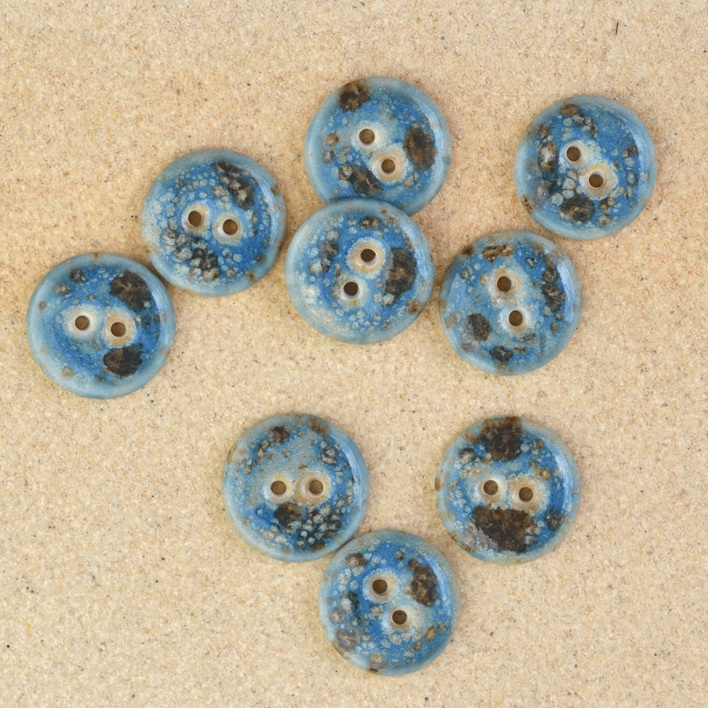 20mm porcelain buttons sea salt