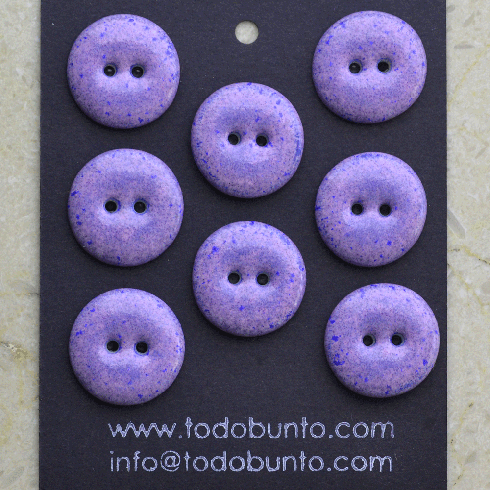 20-21mm porcelain buttons lilac/blau