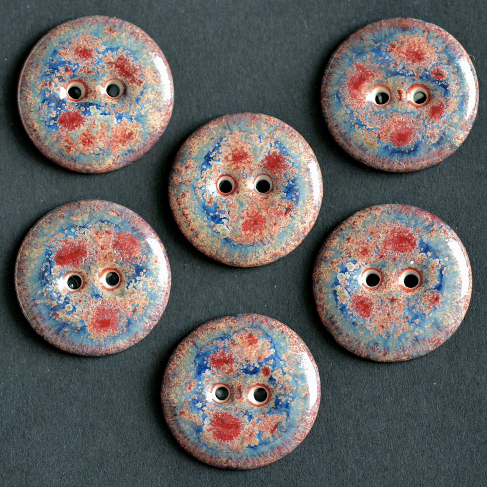 22-23 mm porcelain buttons fireworks