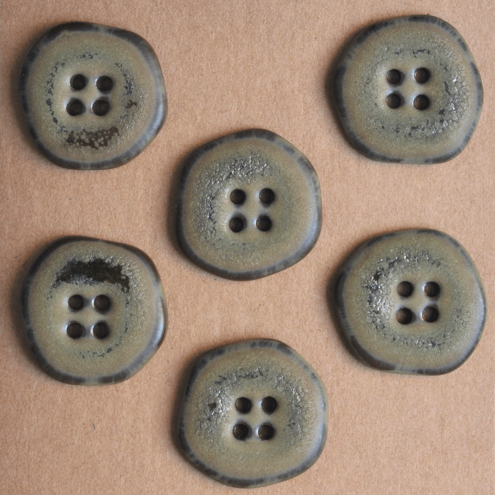22mm porcelain buttons in stone form