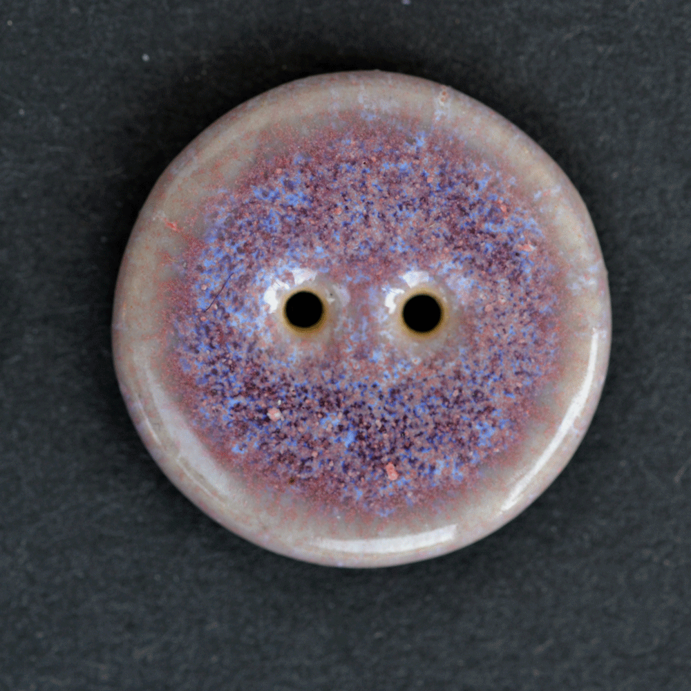 6 pcs. 23mm ceramic buttons magenta sky