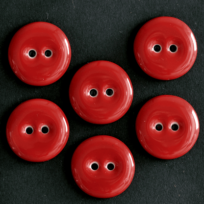 17-18 mm porcelain buttons the new red