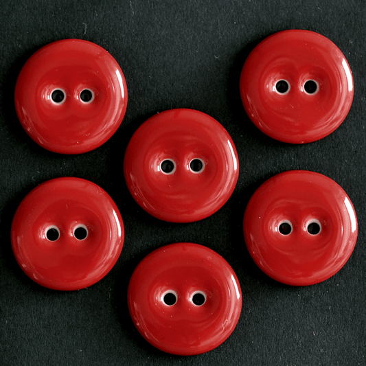 15-16 mm porcelain buttons the new red