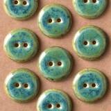 18 mm ceramic buttons blue/green
