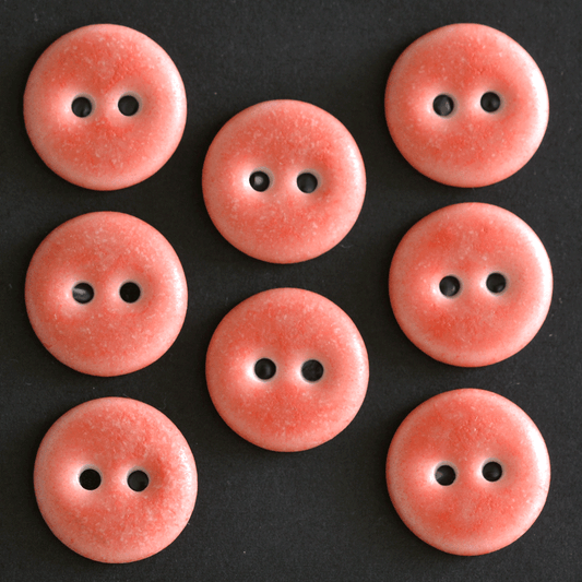 9 pcs. 15/16mm porcelain buttons berry