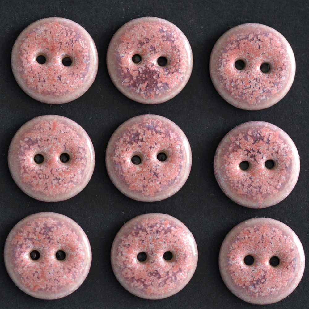 15-16mm mm ceramic buttons magenta sky