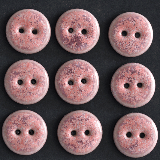 15-16mm mm ceramic buttons magenta sky