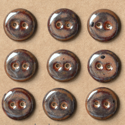 16mm ceramic buttons peppered plum