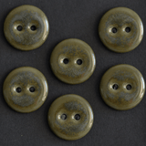 15-16 mm ceramic buttons army green