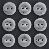 9 pcs. 15-16mm porcelain buttons grey sprinkle