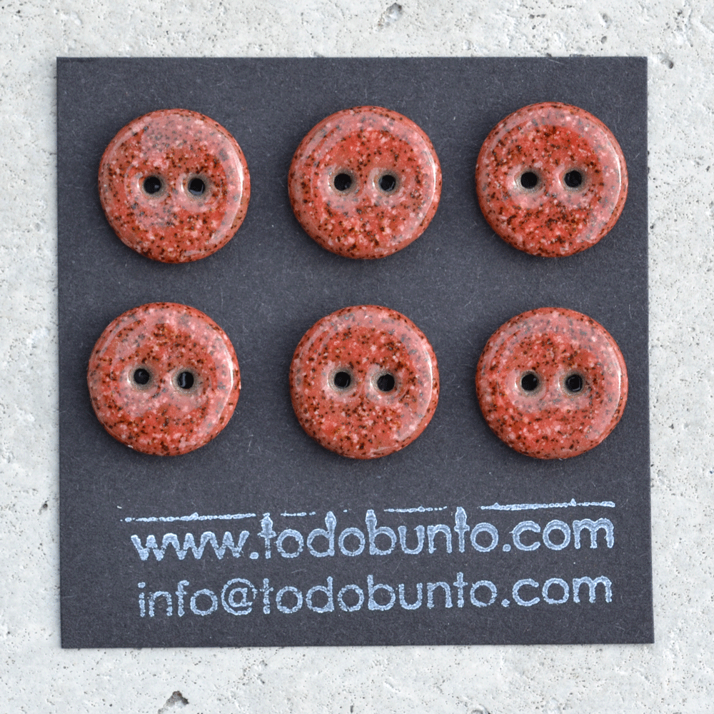 16mm ceramic buttons brick