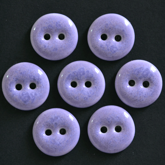 15mm porcelain buttons lavender