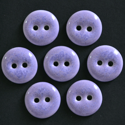 15mm porcelain buttons lavender