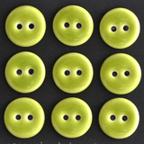 9 pcs. 15-16 mm porcelain buttons green apple
