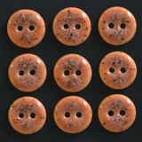 15-16 mm porcelain buttons milky orange