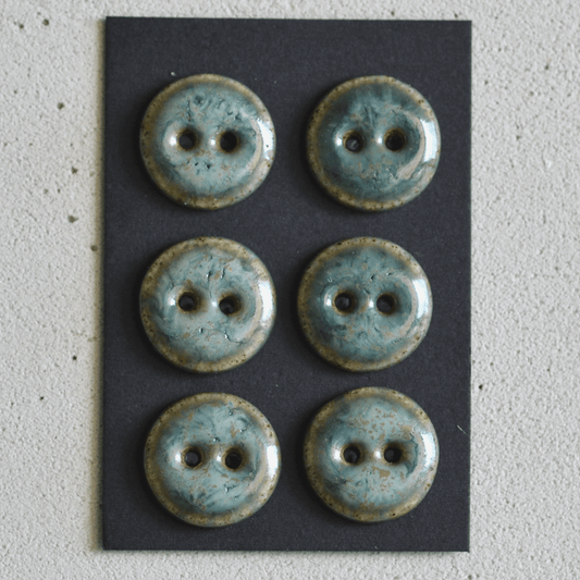 15-16mm ceramic buttons alga marina
