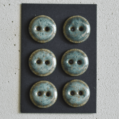 15-16mm ceramic buttons alga marina