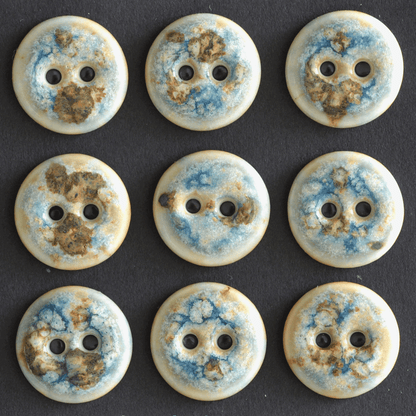 15-16mm porcelain buttons sea salt