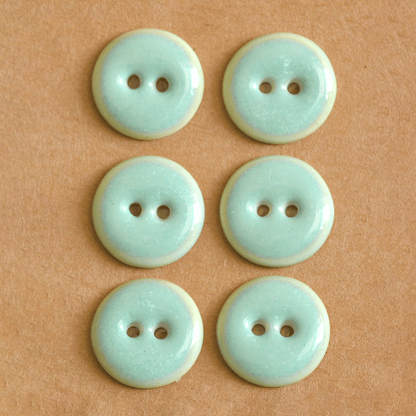 17-18 mm porcelain buttons mint