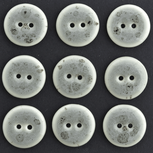 17-18mm porcelain buttons grey sprinkle