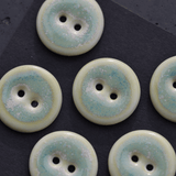 6 pcs 17mm porcelain buttons morning dew