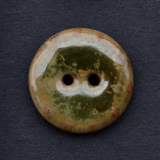 18mm ceramic buttons olive