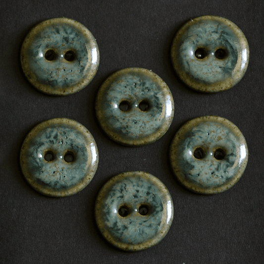 18 mm ceramic buttons alga marina