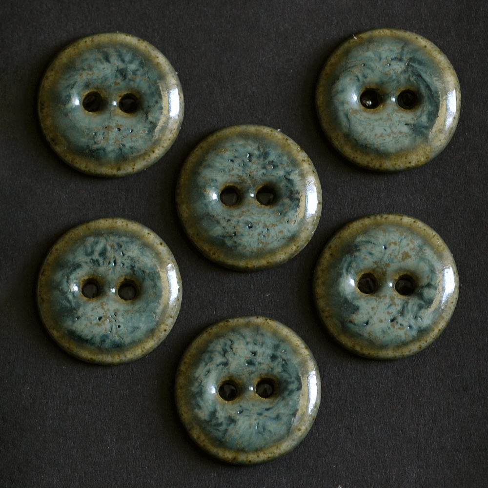 18 mm ceramic buttons alga marina