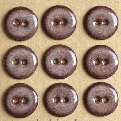18mm ceramic buttons smokey merlot