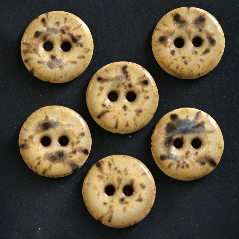 18mm ceramic buttons sandstone