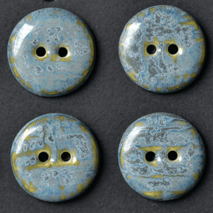 9 pcs 17-18mm porcelain buttons check (nimbus)
