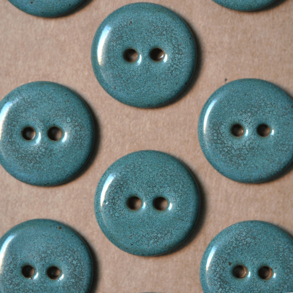 17/18mm ceramic buttons tourmaline