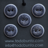 5 pcs. 18mm porcelain buttons dark lilac