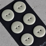 6pcs. 22mm porcelain buttons opal