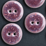 6 pcs. 22-23 mm porcelain buttons magenta sky