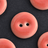 8 pcs. 17/18mm porcelain buttons coral