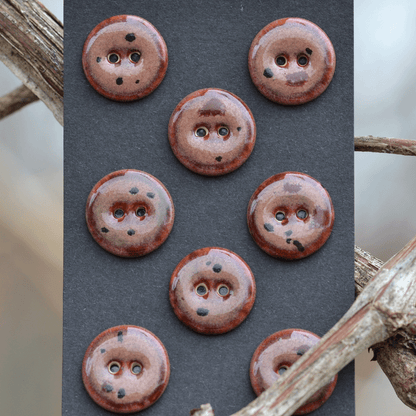 18mm ceramic buttons peppered plum