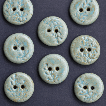 18mm ceramic buttons flora
