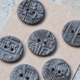 6 pcs. 23mm ceramic buttons architecture