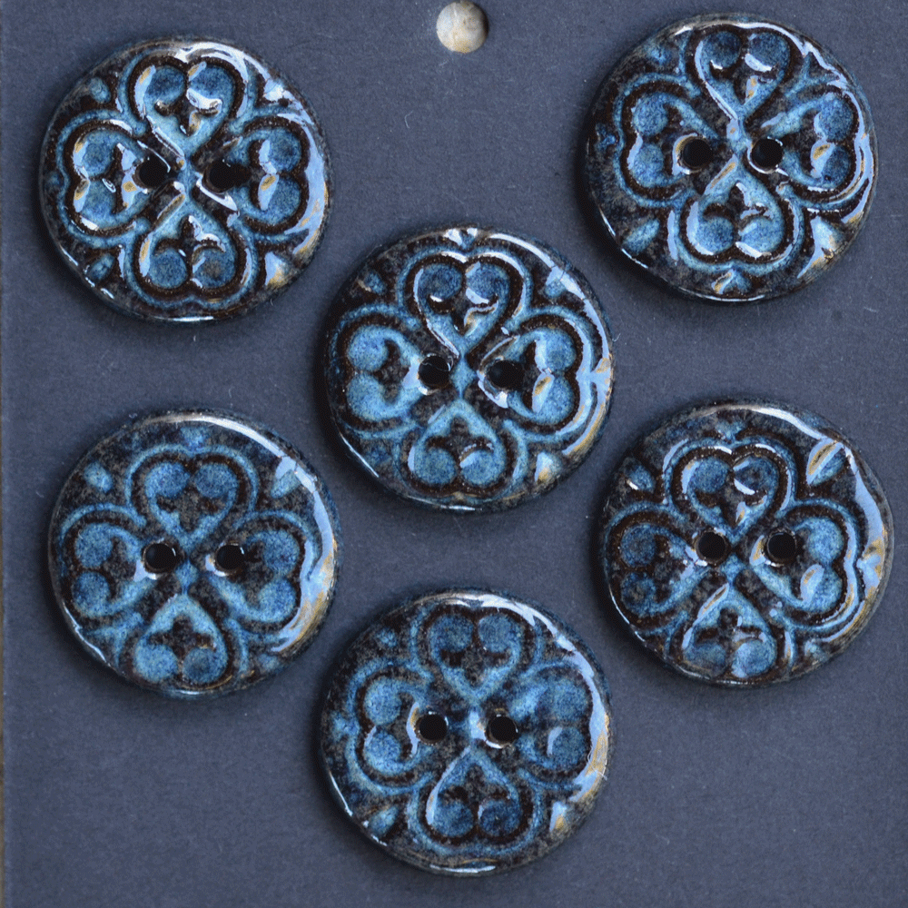 6pcs. 23mm ceramic buttons lock