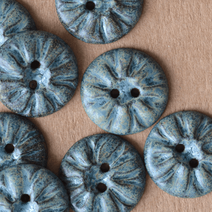 6pcs. 23mm ceramic buttons Birmingham light