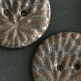 5pcs. 27 mm ceramic buttons metallic drops