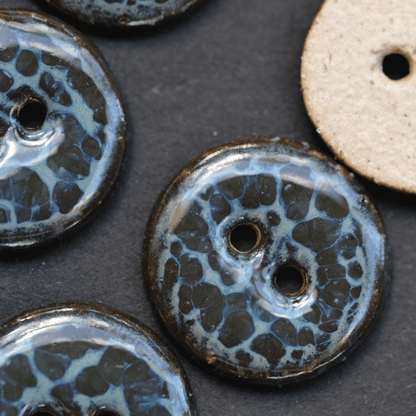 18 mm ceramic buttons water by night