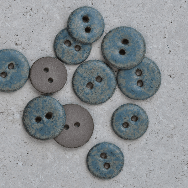 8pcs. 16mm ceramic buttons Birmingham light