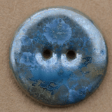 5x22mm Handmade Keramikknöpfe Blauer Planet