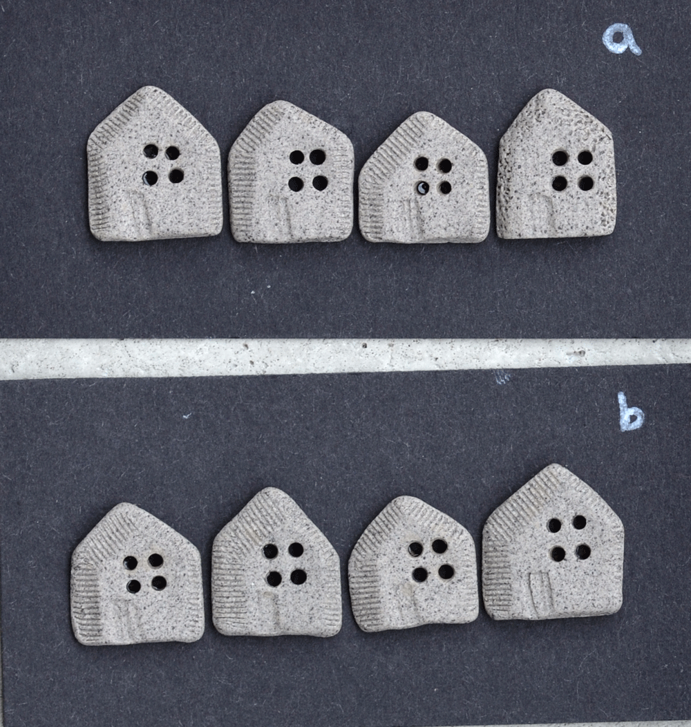 ceramic buttons houses
