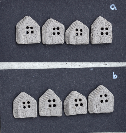 ceramic buttons houses